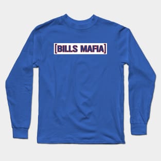 Bills Mafia Hoon - Blue w/Rd outline Long Sleeve T-Shirt